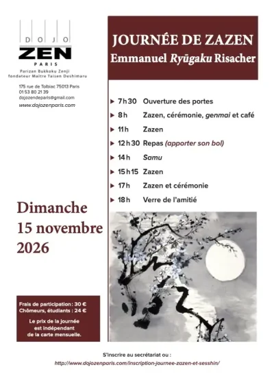 information sur le tarif, les horaires et le programme de la journée